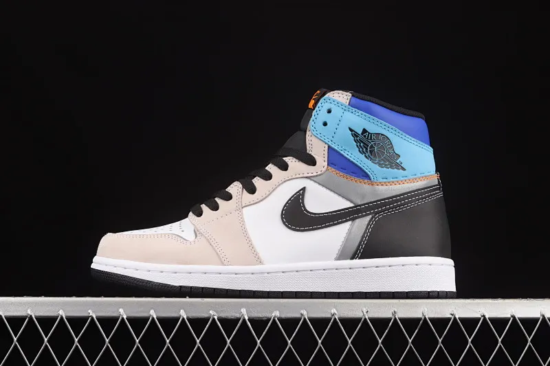All categories Air Jordan Jordan series basketball shoes Air Jordan 1 High Pure original version Air Jordan 1 High OG Pro "Total Orange" AJ1 Joe 13M blue and white stitching high-top basketball shoes DC6515-100